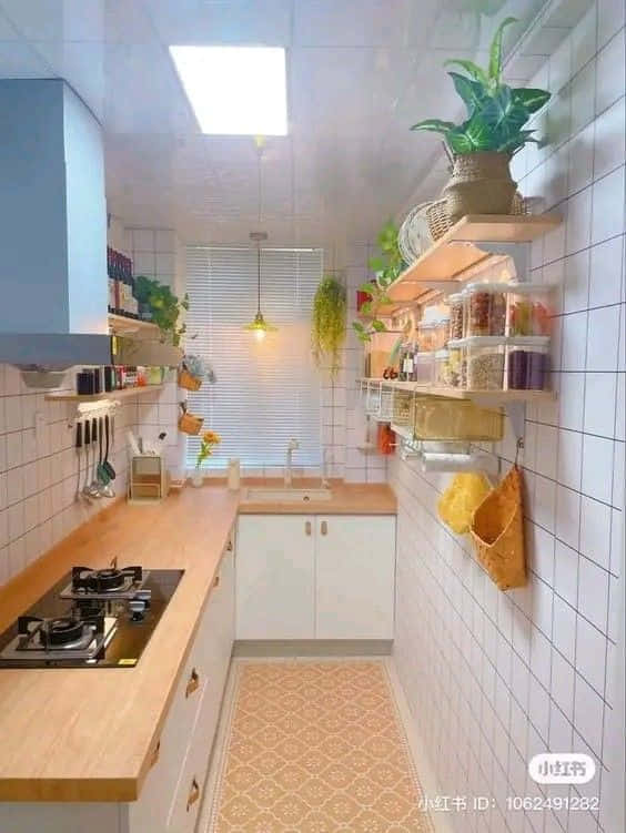 Layout dapur minimalis Galley 