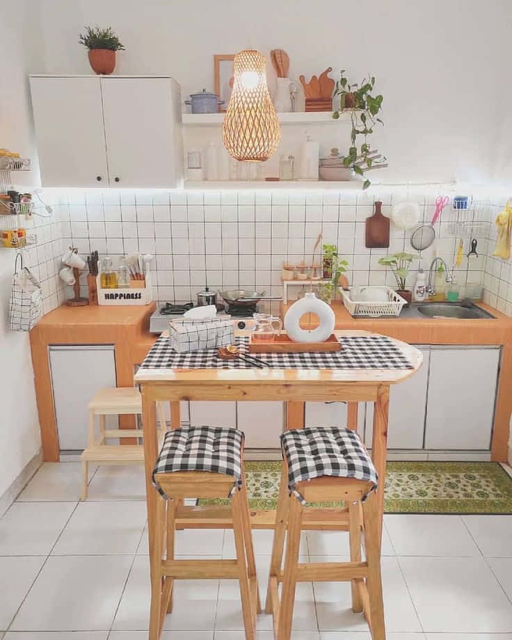 Layout dapur minimalis Island Mini (Pulau Kecil)